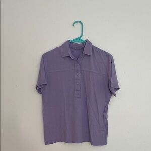 Lavender Button Down Shirt for Women
